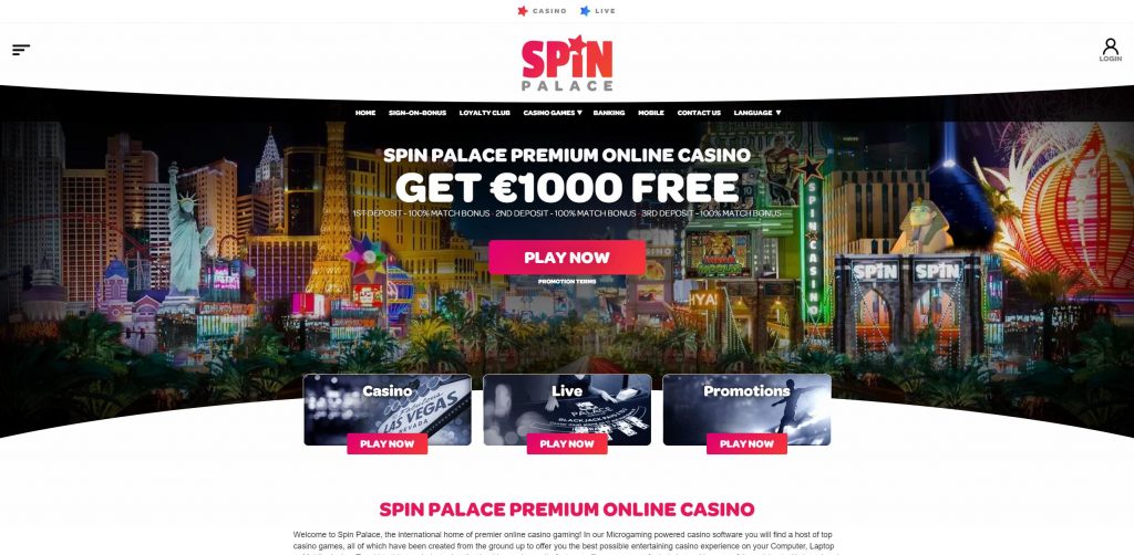 Best Review Of Legal Gameplay At Spin Palace Casino